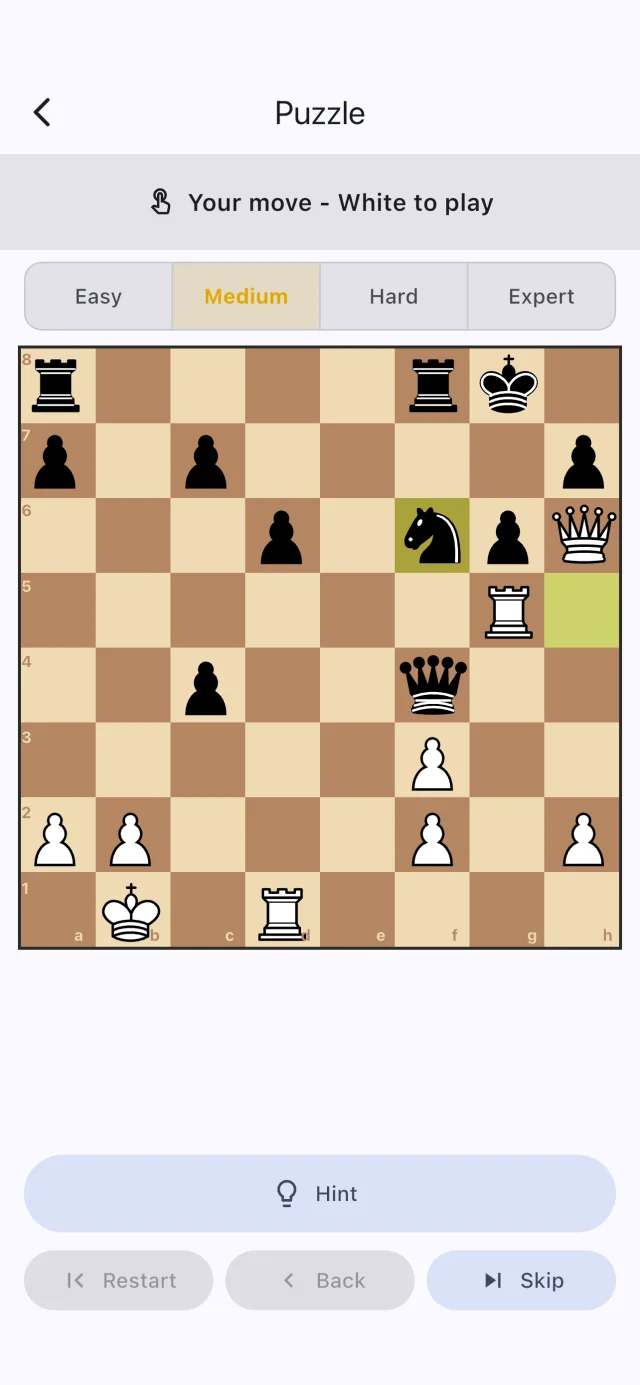A chess puzzle to solve to dismiss the alarm